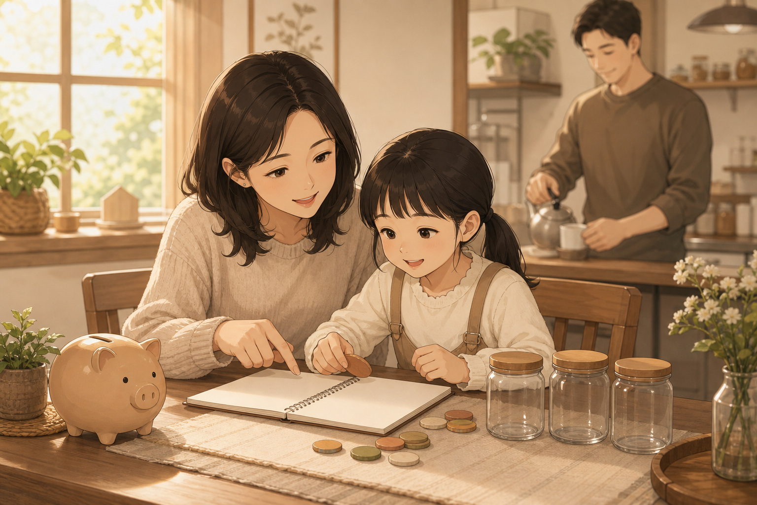 一家人在溫暖日常中一起規劃家庭未來